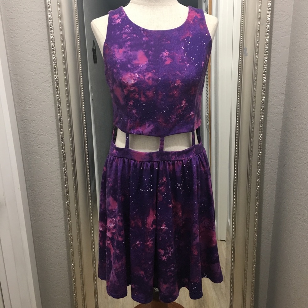 Galaxy Print Woman's Dress